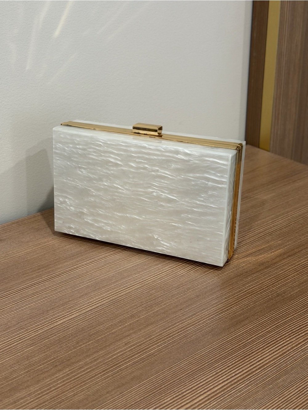 Rachel Zoe Pearl Lucite Box of Style Handbag Limited Edition Clutch Bag Purse
